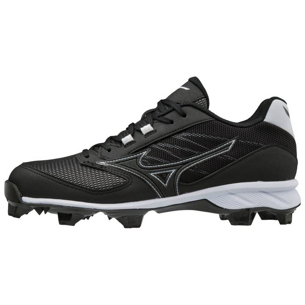 Tenis Baseball Mizuno 9-Spike Advanced Dominant TPU Molded - Homem - Pretas/Branco - JNXOH5190